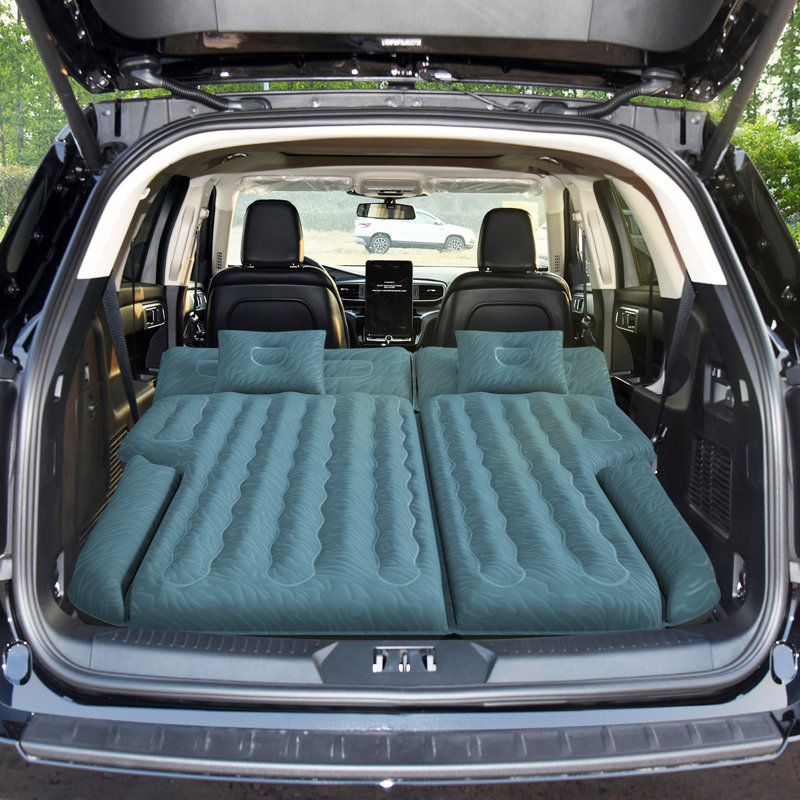 Alwyn Home Lage Inflatable SUV Air Mattress Car Mattress Car Bed with Pump and Pillows